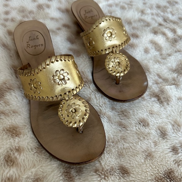 Jack Rogers Metallic Gold Sandals - Picture 4 of 4